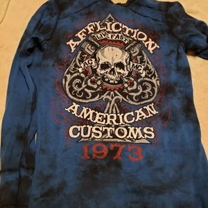 Affliction reversible long sleeve